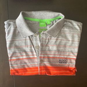 Hugo Boss Mens Striped Polo